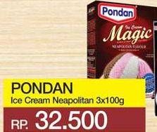 Promo Harga PONDAN Ice Cream Magic Neapolitan  - Yogya