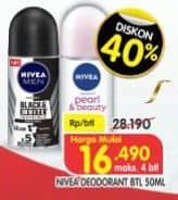 Promo Harga Nivea Deo Roll On 50 ml - Superindo