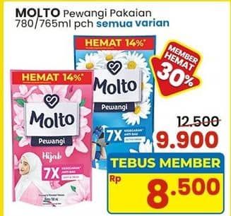 Promo Harga Molto Pewangi All Variants 780 ml - Indomaret