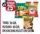 Promo Harga TARO Net/KUSUKA Keripik Singkong/DUA KELINCI Kacang  - Hypermart