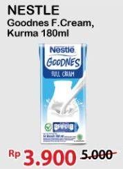 Promo Harga NESTLE Goodnes UHT Full Cream, Kurma 180 ml - Alfamart