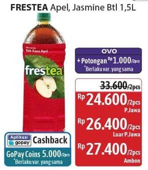Promo Harga Frestea Minuman Teh Original, Apple 1500 ml - Alfamidi