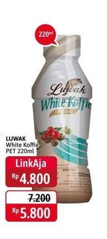 Promo Harga Luwak White Koffie Ready To Drink Original 220 ml - Alfamidi