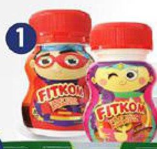 Promo Harga FITKOM Vitamin Anak Tablet Jeruk, Strawberry 21 pcs - Carrefour