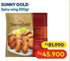 Promo Harga Sunny Gold Chicken Wings Spicy 500 gr - Hypermart