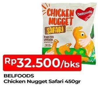 Promo Harga BELFOODS Nugget Chicken Nugget Safari 450 gr - TIP TOP