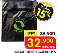 Promo Harga 365 Go Green Bag Thermal  - Superindo