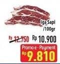 Promo Harga Iga Sapi per 100 gr - Hypermart