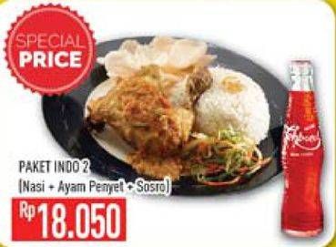 Promo Harga Nasi + Ayam Penyet + Sosro  - Hypermart