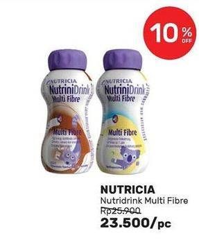Promo Harga NUTRICIA Nutrinidrink UHT Cokelat, Vanila 200 ml - Guardian