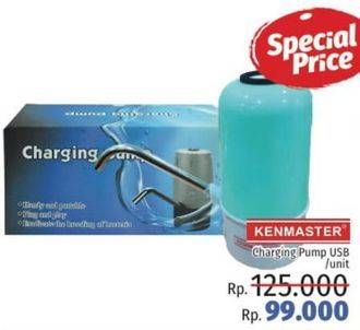 Promo Harga KENMASTER Charging Pump Recharge USB 1 pcs - LotteMart