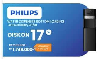 Promo Harga Philips Dispenser Air ADD4948BK/70  - Electronic City
