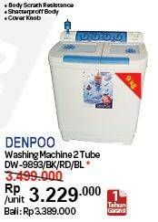 Promo Harga DENPOO DW-9893 Washing Machine BK/RD/BL  - Carrefour