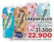 Promo Harga Greenfields Fresh Milk 1000 ml - LotteMart