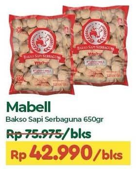 Promo Harga Mabell Bakso Sapi Serbaguna  650 gr - TIP TOP