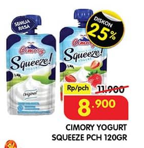 Promo Harga Cimory Squeeze Yogurt All Variants 120 gr - Superindo