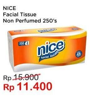 Promo Harga NICE Facial Tissue Non Perfumed 250 pcs - Indomaret