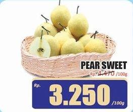 Promo Harga Pear Sweet per 100 gr - Hari Hari