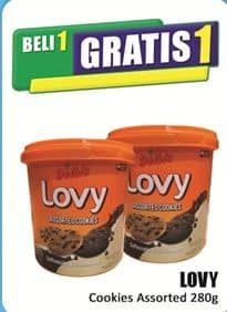 Promo Harga Delbis Lovy Cookies Assorted Coffeeccino Chocobutter 280 gr - Hari Hari