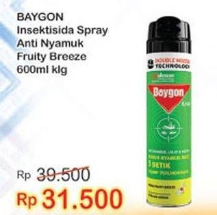 Promo Harga BAYGON Insektisida Spray Fruity Breeze 600 ml - Indomaret