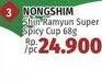 Promo Harga NONGSHIM Noodle Ramyun Super Spicy 68 gr - LotteMart