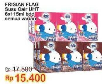 Promo Harga FRISIAN FLAG Susu UHT Milky Zuzhu Zazha All Variants per 6 tpk 115 ml - Indomaret