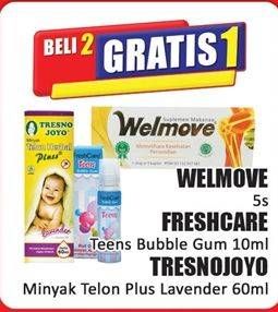 Promo Harga Welmove/Fresh Care Teens/Tresno Joyo Minyak Telon Plus  - Hari Hari
