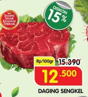 Promo Harga Daging Sengkel (Shankle) per 100 gr - Superindo