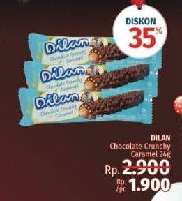 Promo Harga DILAN Chocolate Crunchy Cream 24 gr - LotteMart