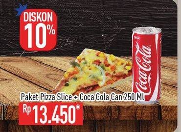 Promo Harga Pizza Slice + Coca Cola Minuman Soda  - Hypermart