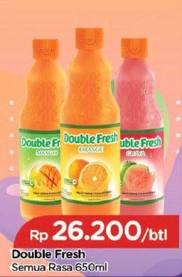 Promo Harga DOUBLE FRESH Drink Concentrate All Variants 650 ml - TIP TOP