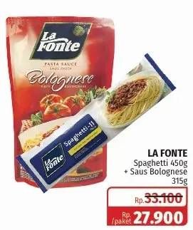 LA FONTE Spaghetti 450g + Saus Bolognese 315g
