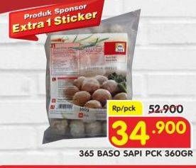 Promo Harga 365 Baso Sapi 360 gr - Superindo