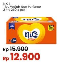 Promo Harga Nice Facial Tissue Non Perfumed 250 sheet - Indomaret