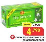 Promo Harga Kepala Djenggot Teh Celup Melati 25 pcs - Superindo