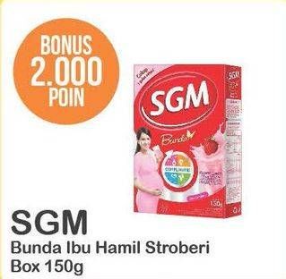 Promo Harga SGM Bunda Susu Ibu Hamil & Menyusui Strawberry 150 gr - Alfamart