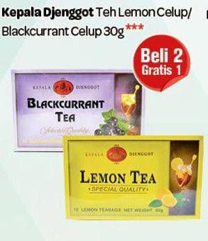 Promo Harga Kepala Djenggot Lemon / Blackcurrant Tea  - Carrefour