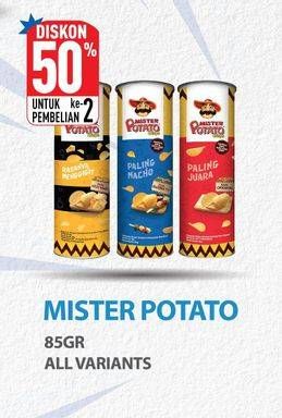 Promo Harga Mister Potato Snack Crisps All Variants 85 gr - Hypermart