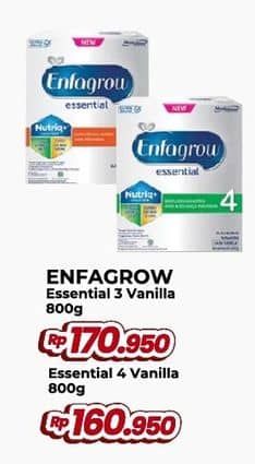 Promo Harga Enfagrow Essential 3 Susu Formula Vanila 800 gr - Yogya