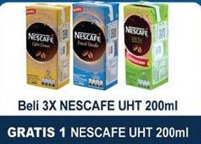 Promo Harga Nescafe Ready to Drink per 3 pcs 200 ml - Indomaret