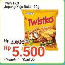 Promo Harga Twistko Snack Jagung Bakar Keju, Jagung Bakar 70 gr - Alfamidi