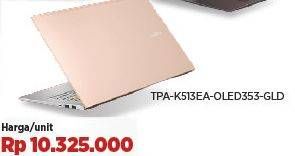 Promo Harga Asus Vivobook K513EA-OLED Laptop 353 Hearty Gold  - COURTS