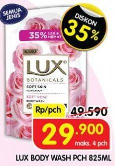 Promo Harga LUX Botanicals Body Wash All Variants 850 ml - Superindo