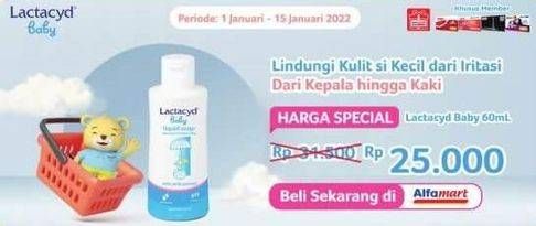 Promo Harga LACTACYD Baby Liquid Soap 60 ml - Alfamart