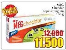 Promo Harga MEG Cheddar Cheese 180 gr - Giant