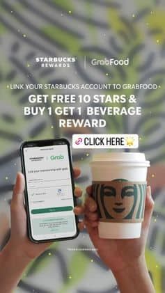 Promo Harga Get Free 10 Stars & Buy 1 Get 1 Beverage Reward  - Starbucks