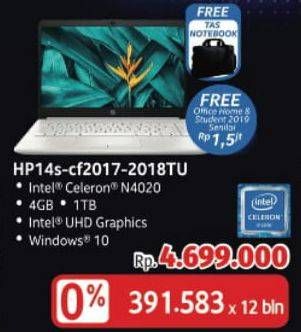 Promo Harga HP 14s-CF2017/18TU  - LotteMart