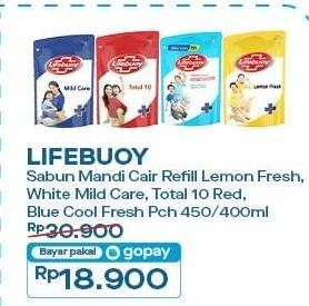 Promo Harga Lifebuoy Body Wash Lemon Fresh, Mild Care, Total 10, Cool Fresh 400 ml - Indomaret