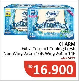 Promo Harga CHARM Extra Comfort Cooling Fresh  - Alfamidi