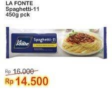 Promo Harga LA FONTE Spaghetti 11 450 gr - Indomaret